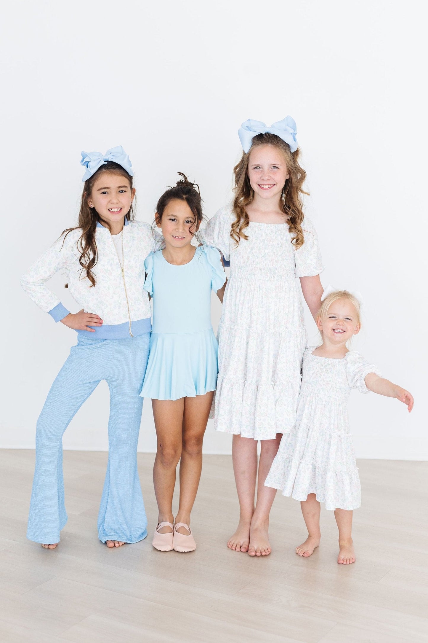 Smocked Ruffle Dress Comfortable Stretchy Cloud 9