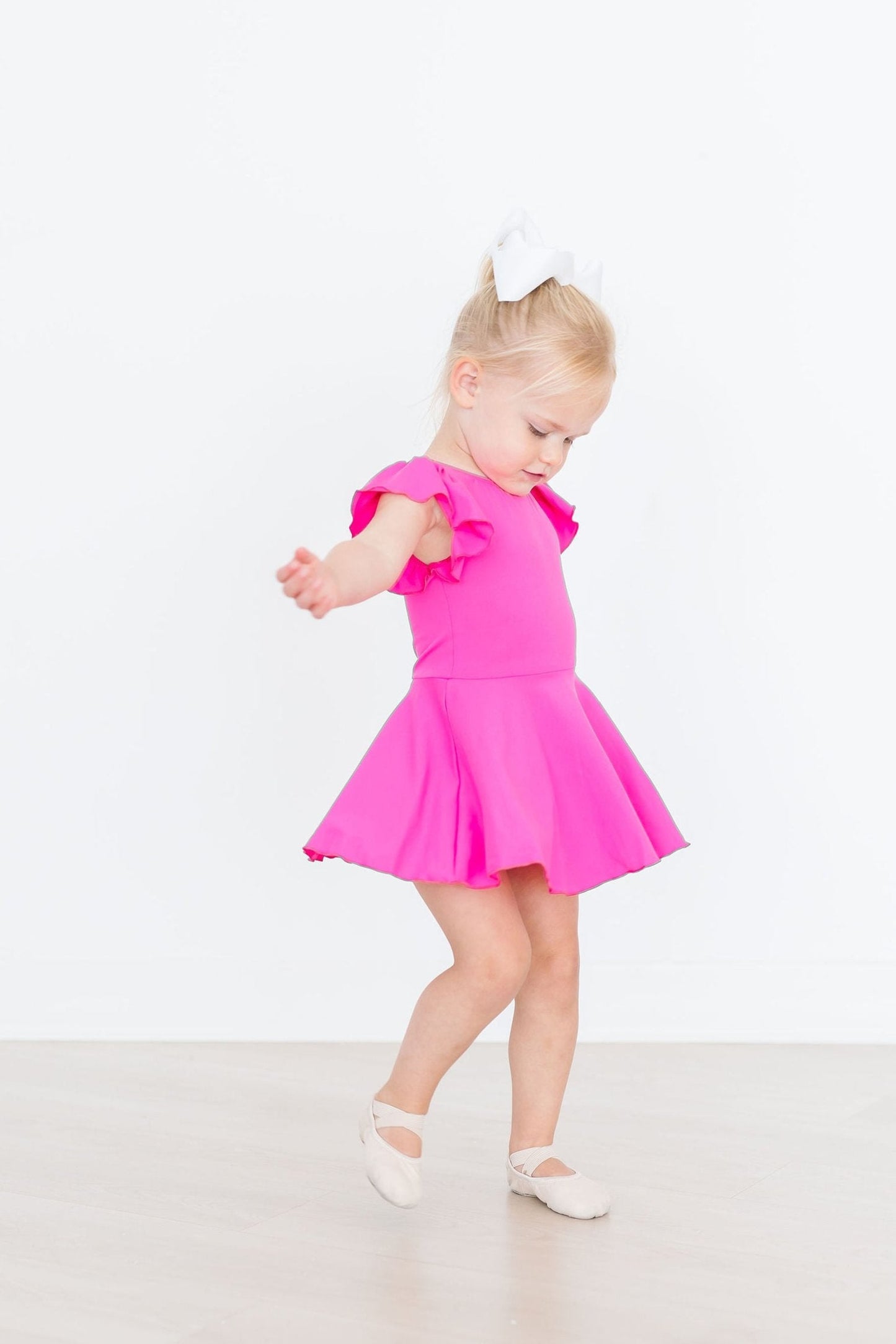 Hot Pink S/S Twirl Leotard Dancewear Mila & Rose ®
