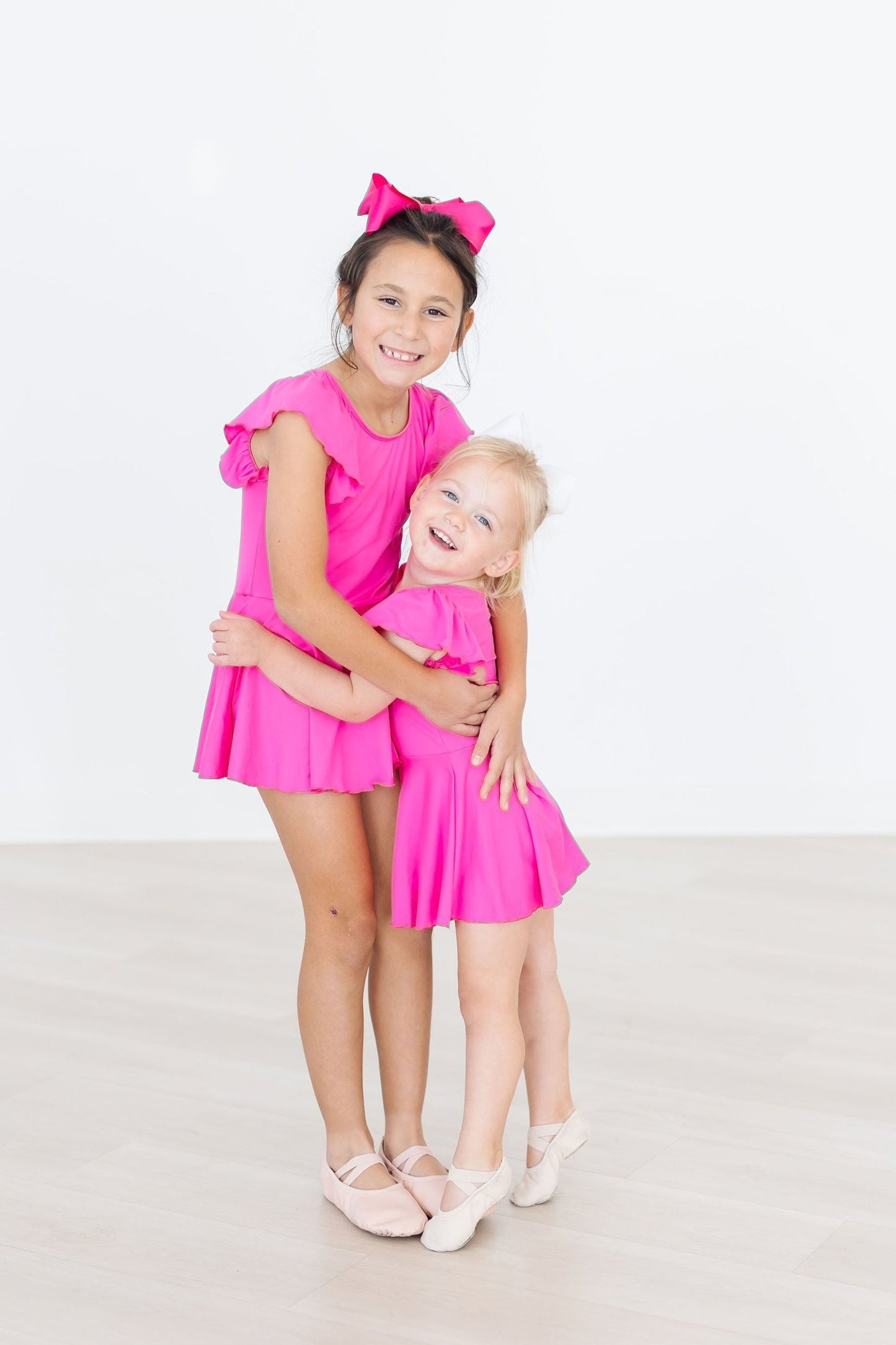 Hot Pink S/S Twirl Leotard Dancewear Mila & Rose ®