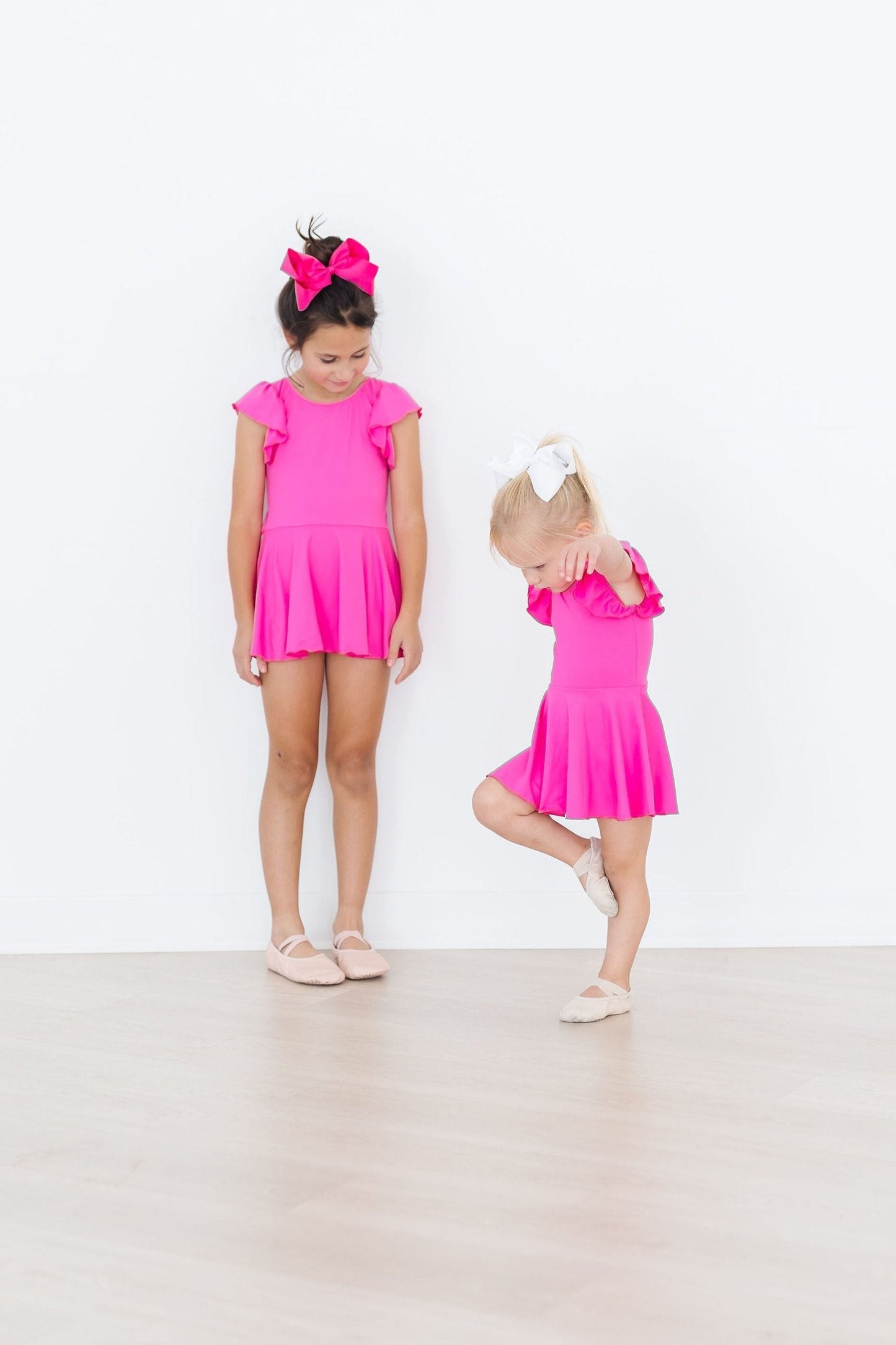 Hot Pink S/S Twirl Leotard Dancewear Mila & Rose ®