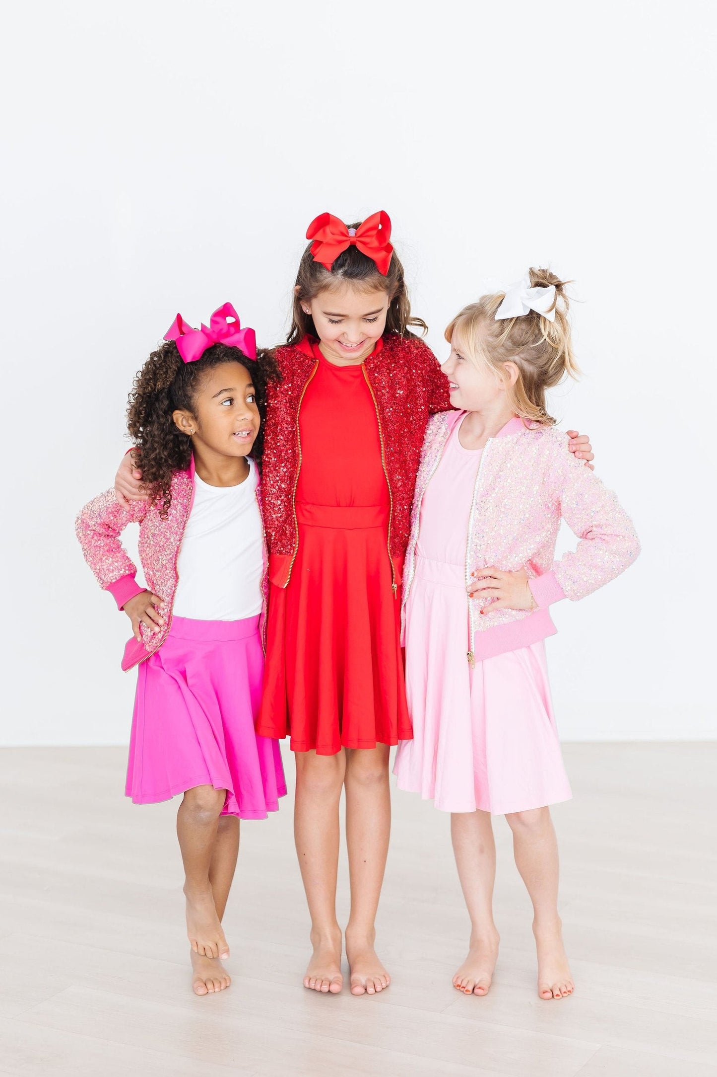 Bubblegum Pink Attached Shorts Twirl Skort Mila & Rose
