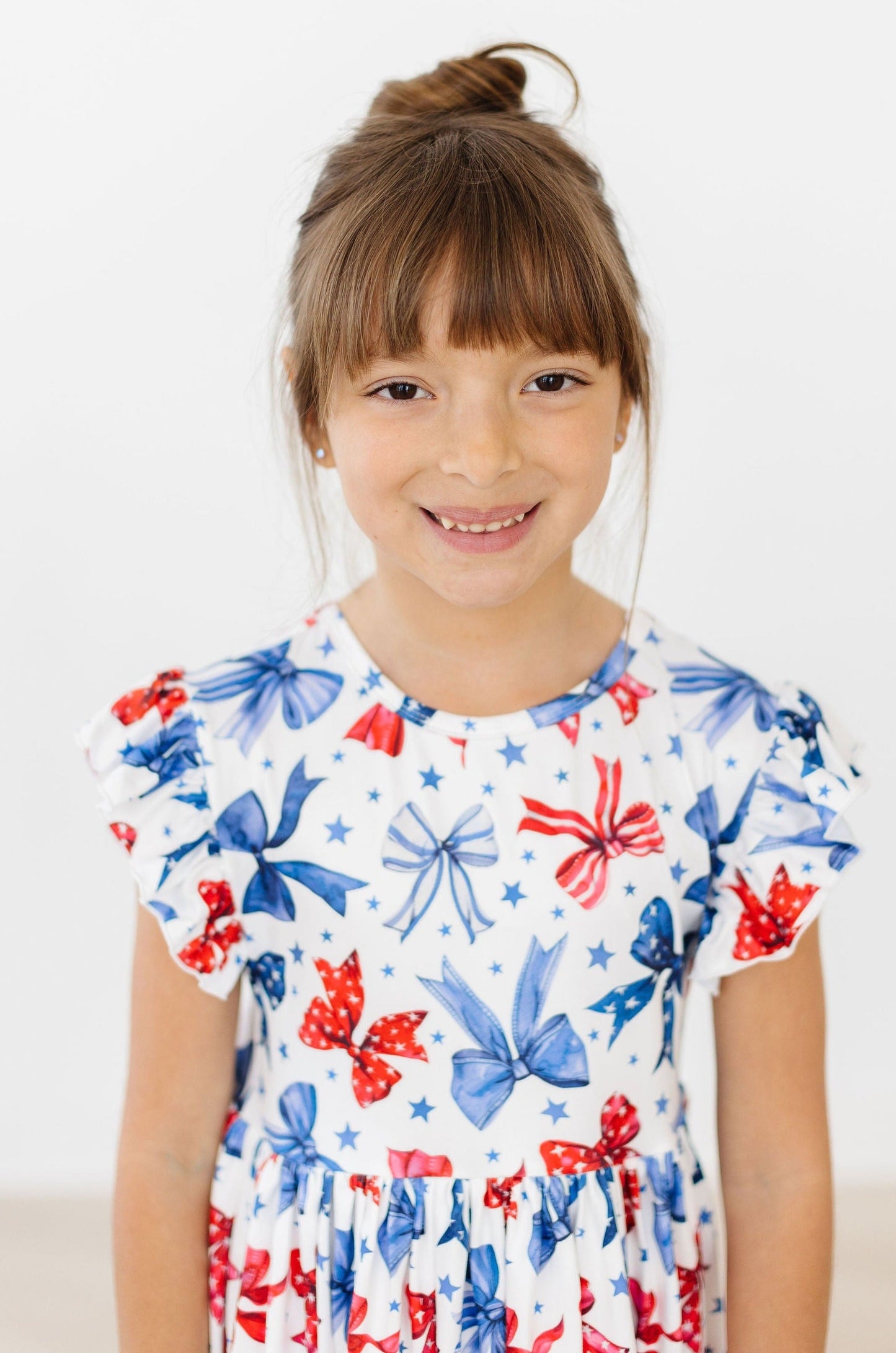 Flutter Sleeve Twirl Dress Comfortable Toddler Dress Born to Sparkle