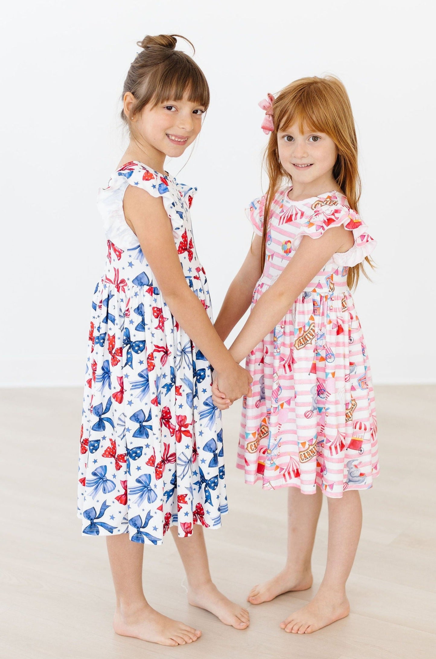 Flutter Sleeve Twirl Dress Comfortable Toddler Dress Born to Sparkle