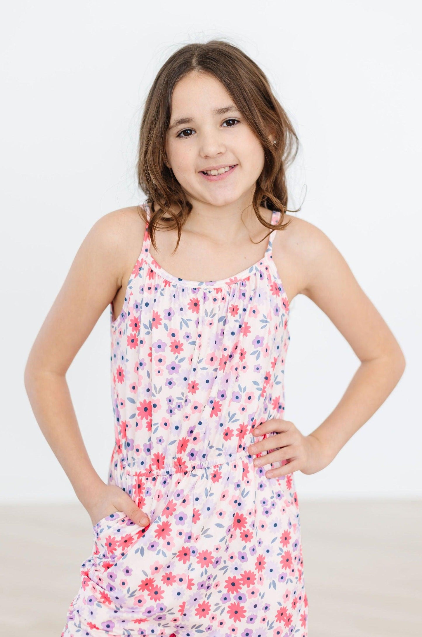 Buttercup Strappy Play Romper Soft Fabric Romper Mila & Rose
