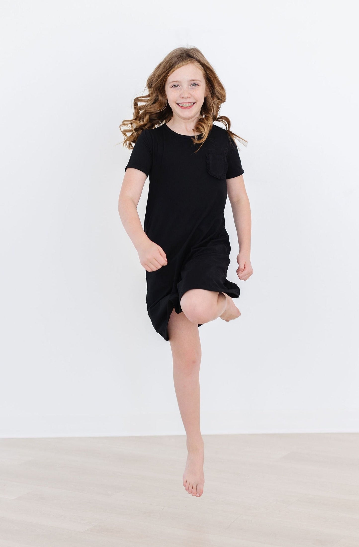Black T-Shirt Dress Casual Girly Dress