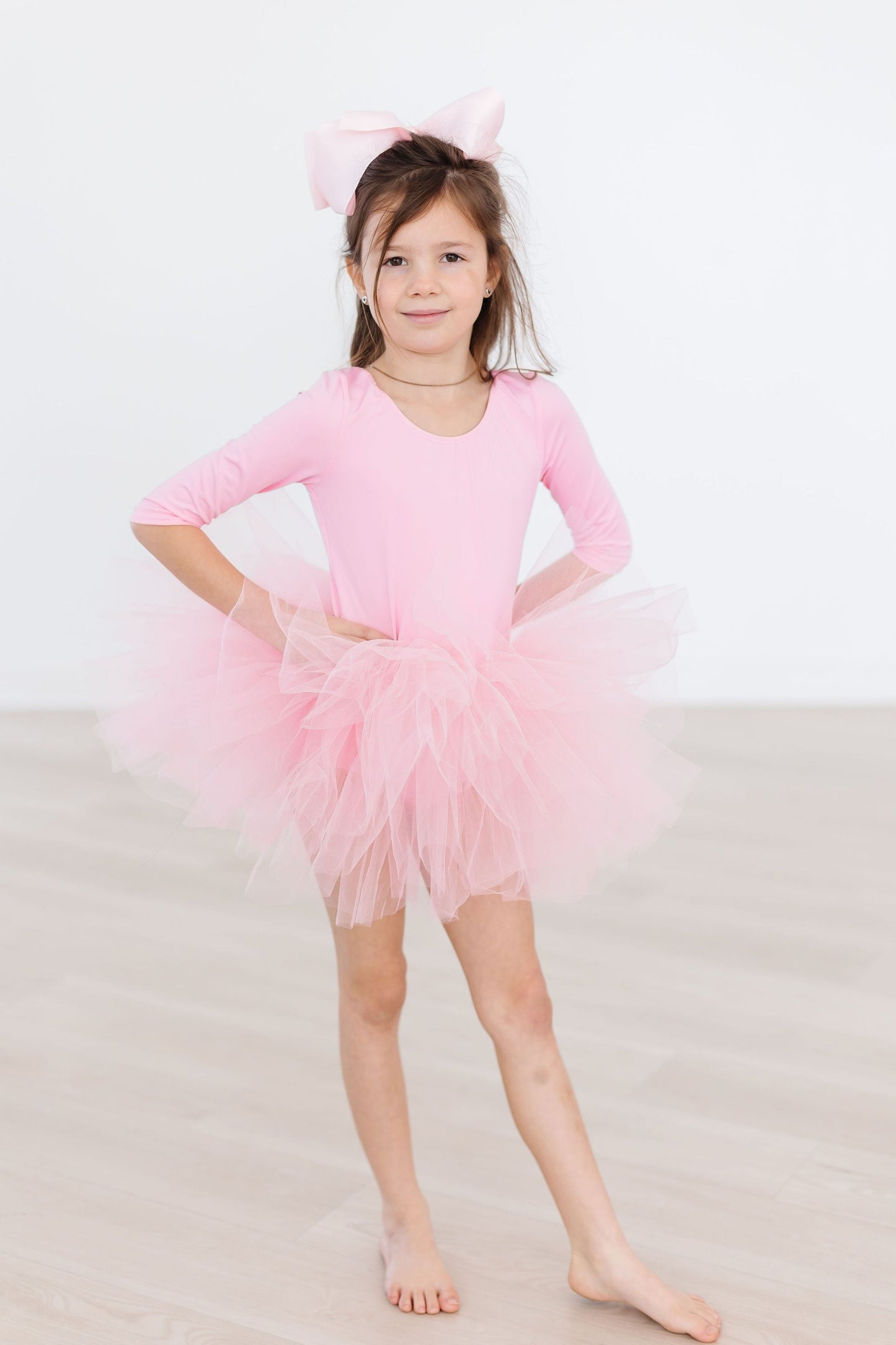 Bubblegum Pink Full 3/4 Tutu Leotard Mila & Rose