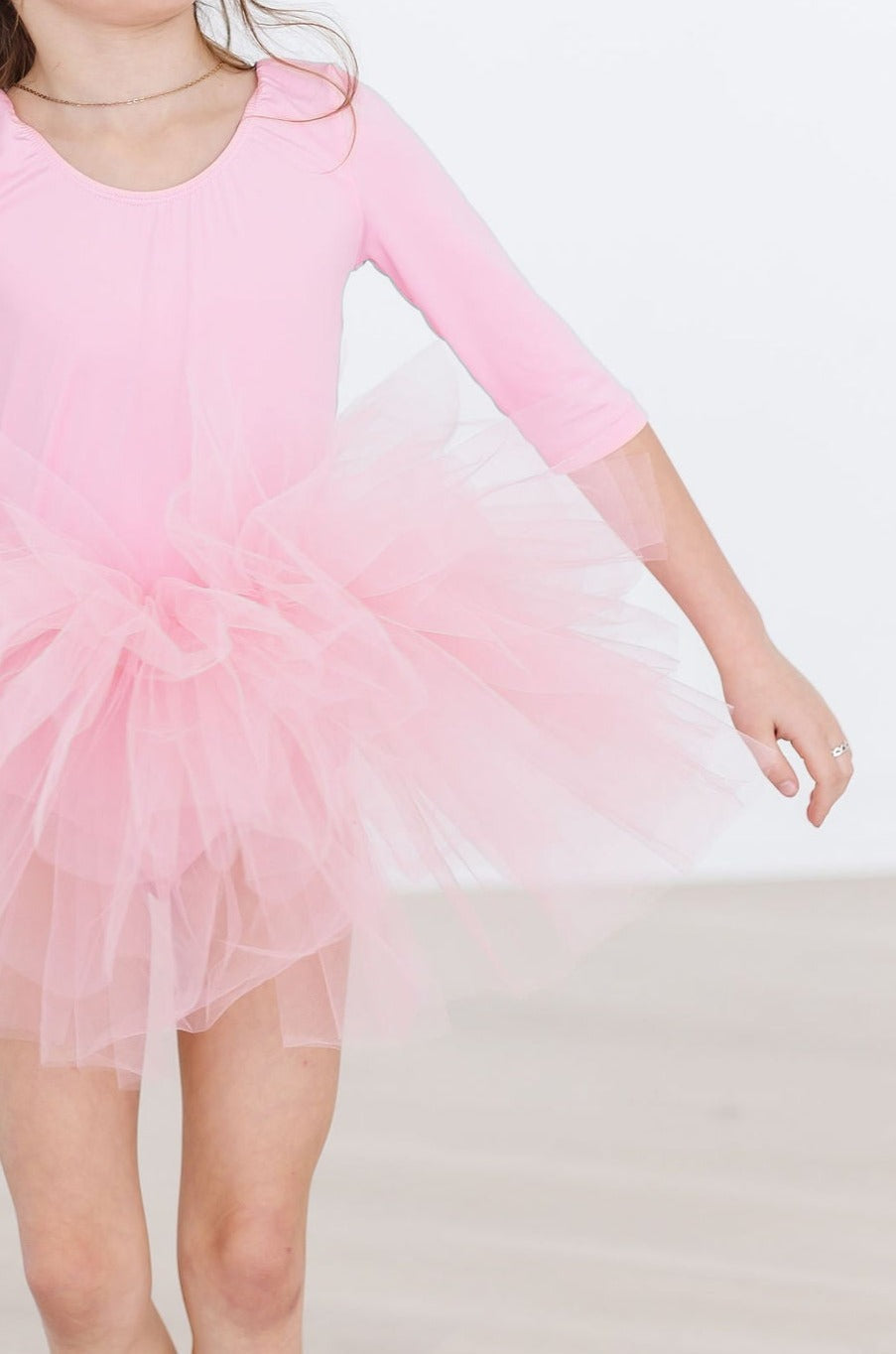 Bubblegum Pink Full 3/4 Tutu Leotard Mila & Rose