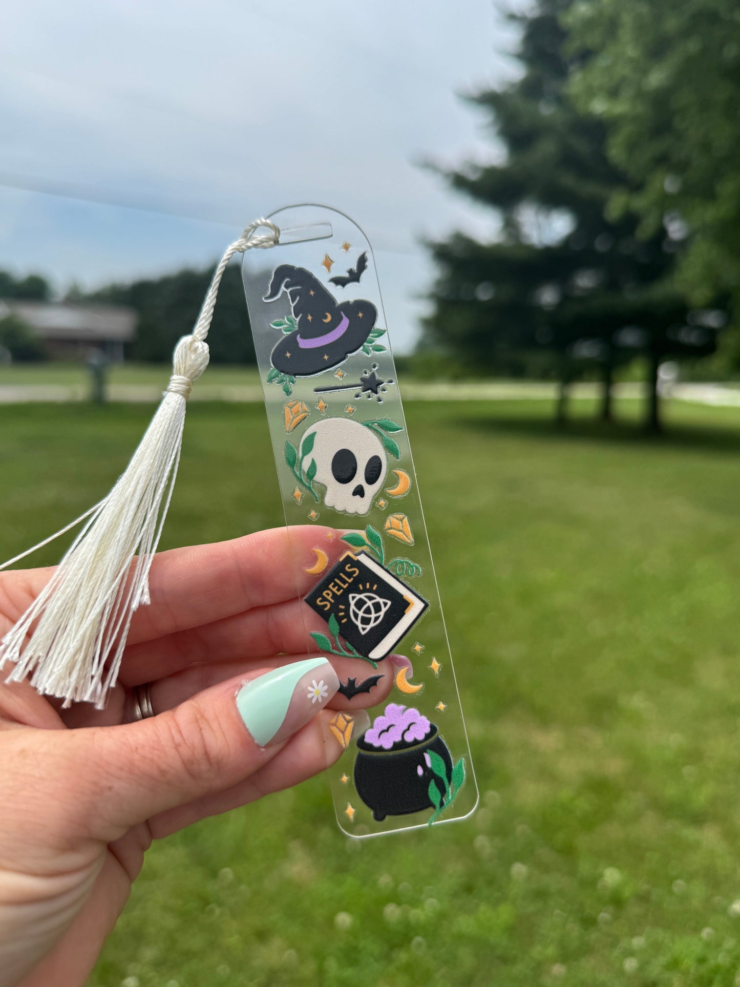 Acrylic Vibrant Bookmark Durable Bookmark Sawdust and Cedar