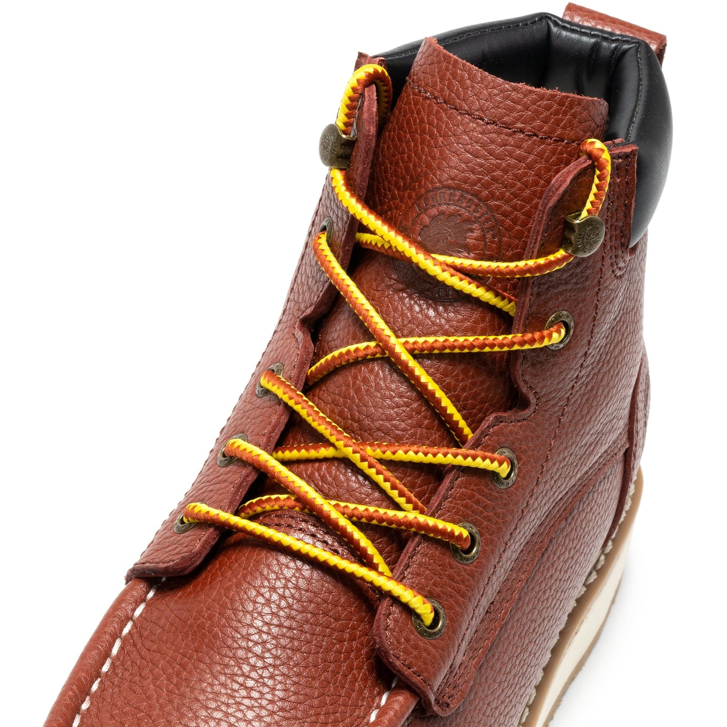 Brown Soft Toe Wedge Work Boots Men's 6 Inch ROCKROOSTER