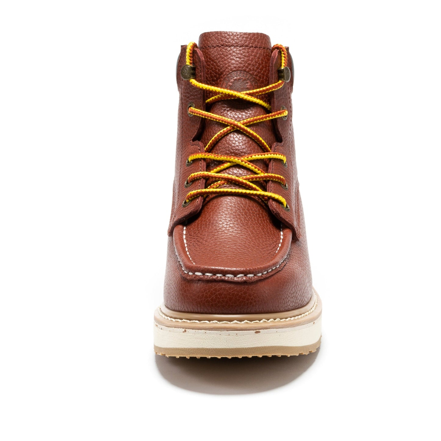 Brown Soft Toe Wedge Work Boots Men's 6 Inch ROCKROOSTER