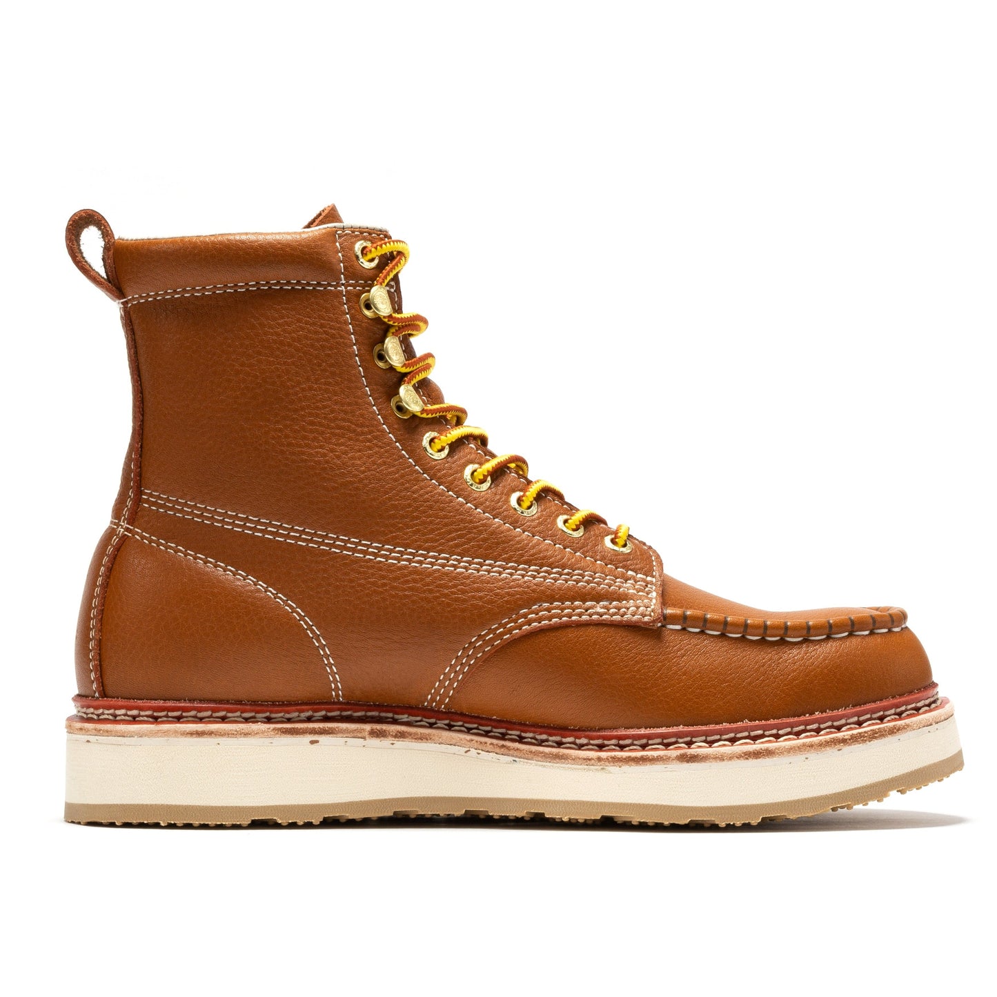 Norwood 6 Inch Brown Soft Toe Wedge Work Boots ROCKROOSTER