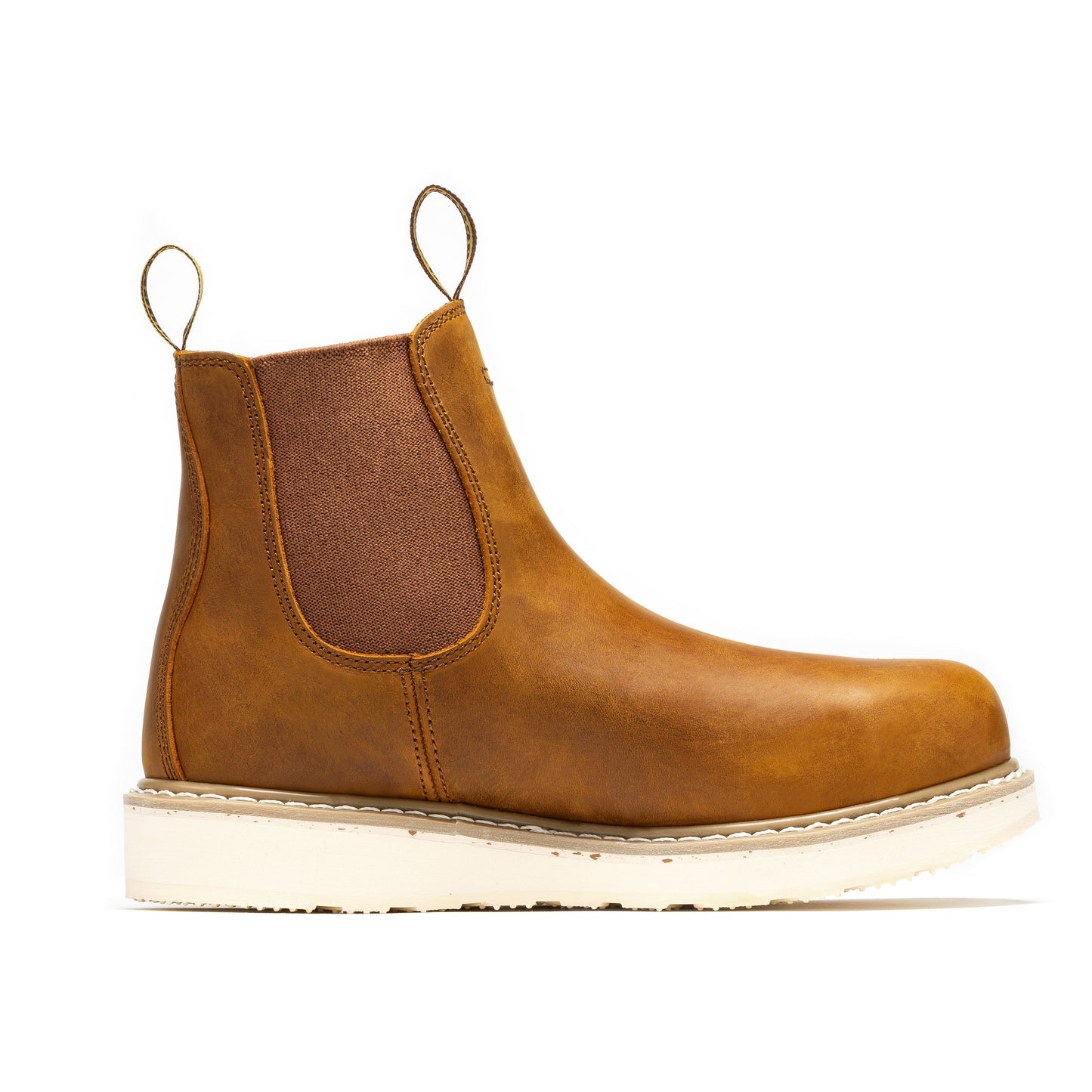 Brown Wedge 6 inch Work Boots ROCKROOSTER Men's SAP102