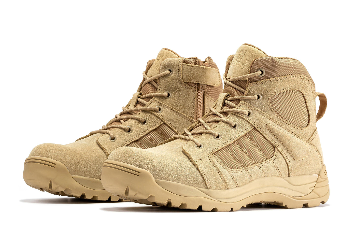 Botas Pro Sand 6 inch Side Zipper Rubber Sole Tactical Boots BMP110