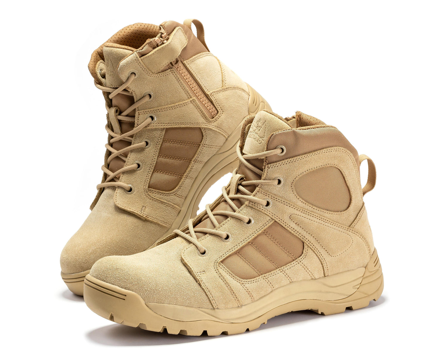 Botas Pro Sand 6 inch Side Zipper Rubber Sole Tactical Boots BMP110