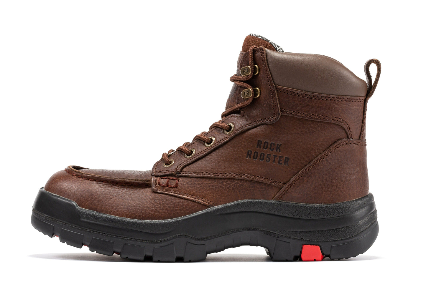 Zumbro Wide Soft Toe Work Boots 6 inch Rubber Outsole ROCKROOSTER