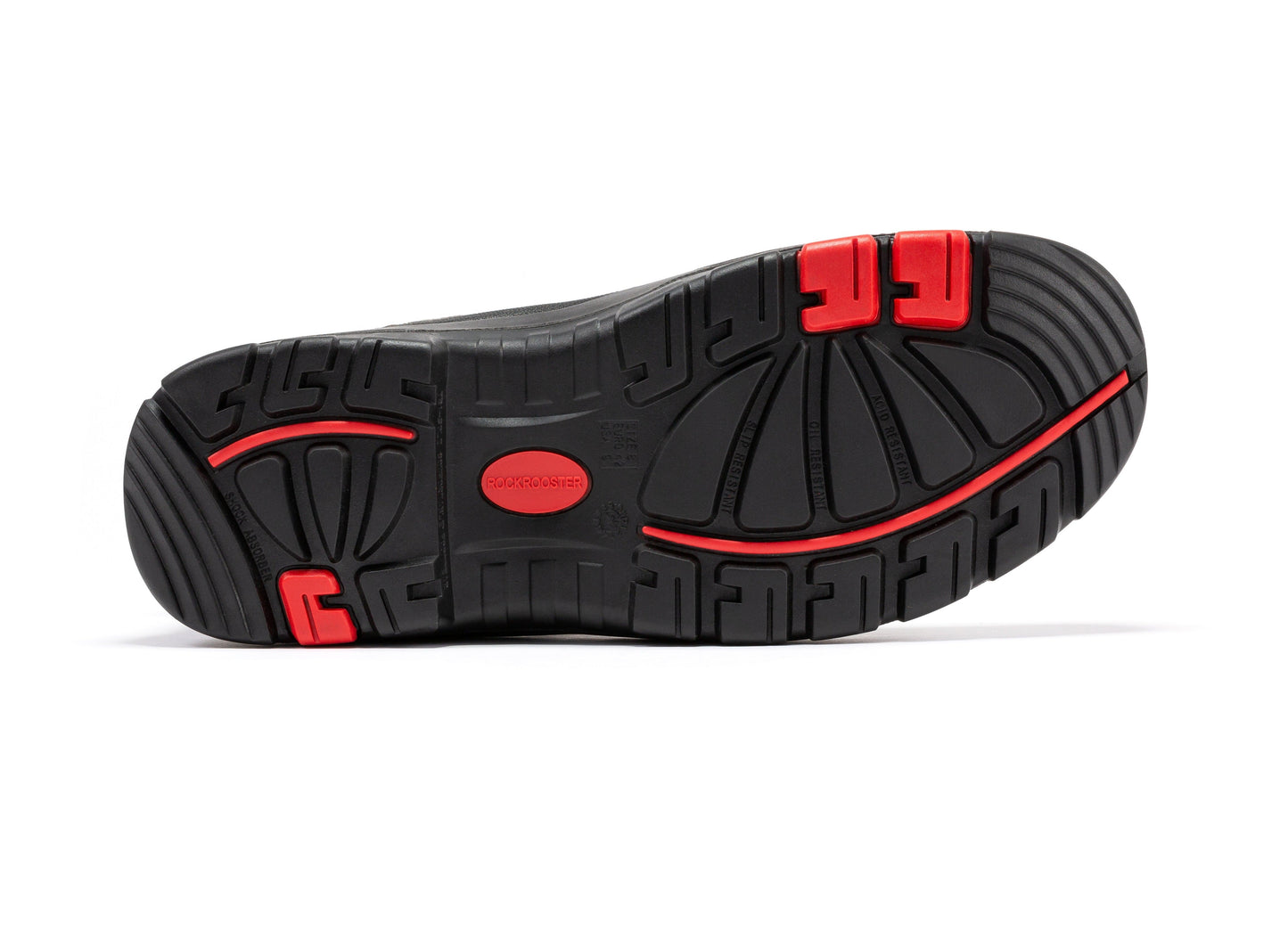Steel Toe Wide Waterproof Work Boots 6 inch Rubber Outsole ROCKROOSTER