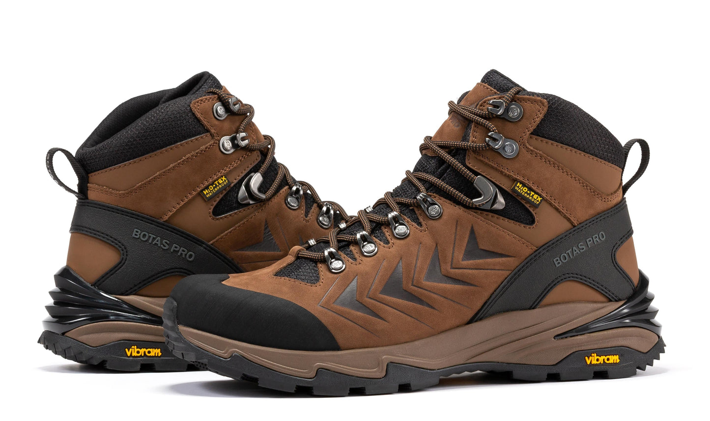 Waterproof 6 Inch Hiking Boots with VIBRAM® Traction Lug Outsole Botas Pro BP22121