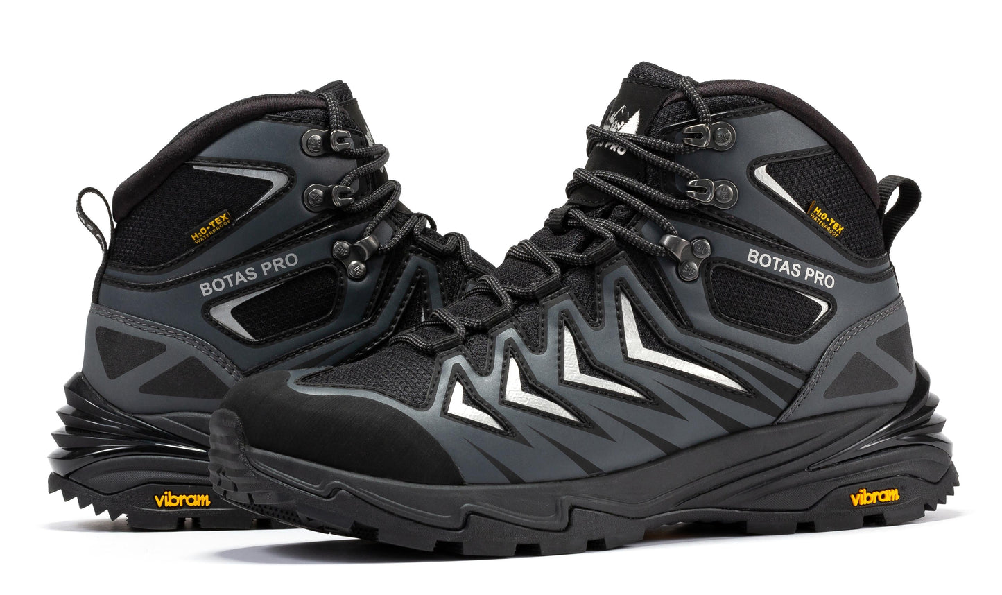 Waterproof 6 Inch Hiking Boots Botas Pro Metallic with VIBRAM® Outsole BP22110
