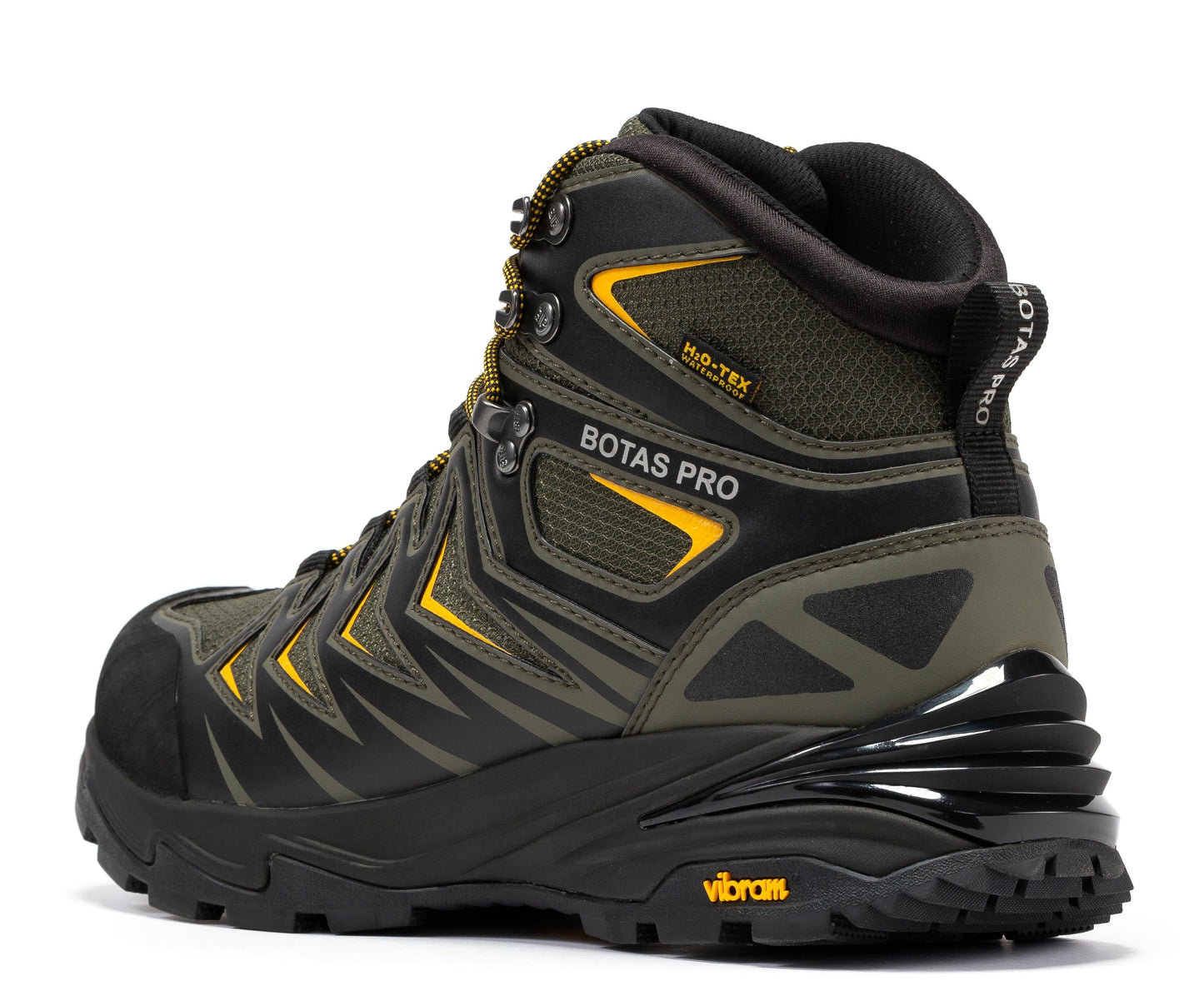 Waterproof Metallic Green 6 Inch Hiking Boots Botas Pro