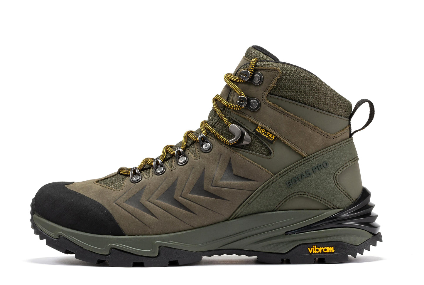 Botas Pro Olive 6 Inch Waterproof Hiking Boots with VIBRAM Traction Lug Outsole BP22123