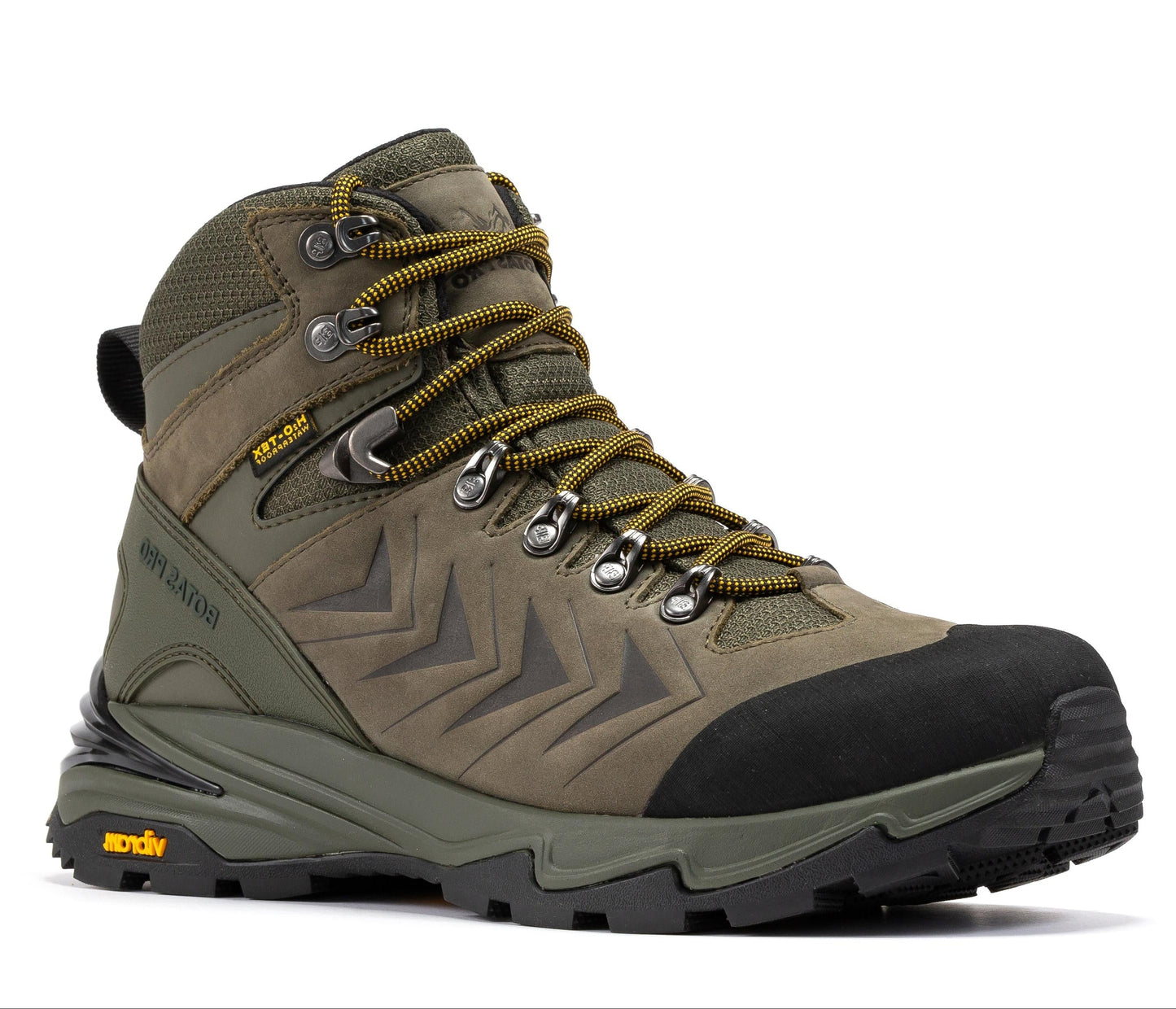 Botas Pro Olive 6 Inch Waterproof Hiking Boots with VIBRAM Traction Lug Outsole BP22123