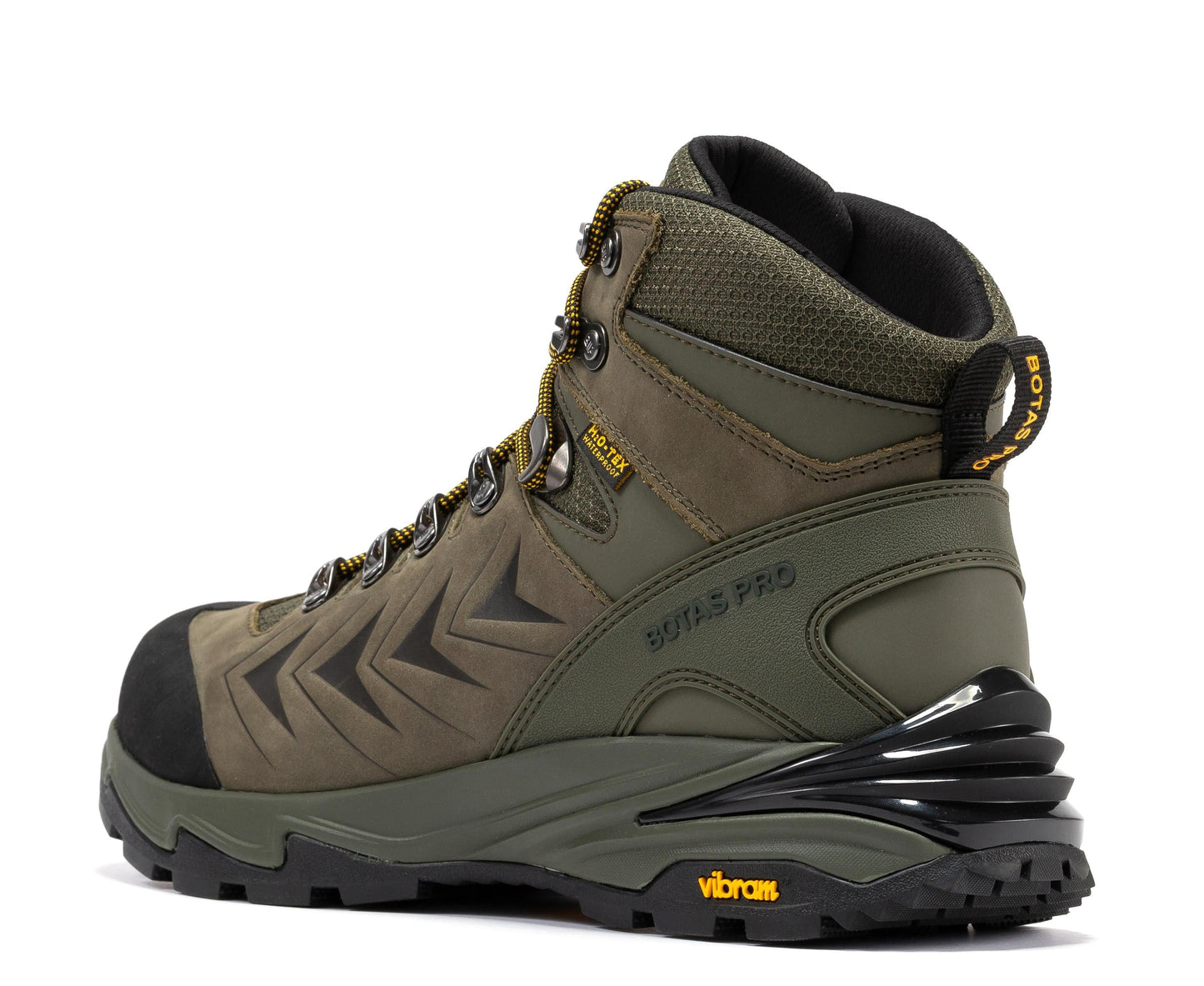 Botas Pro Olive 6 Inch Waterproof Hiking Boots with VIBRAM Traction Lug Outsole BP22123