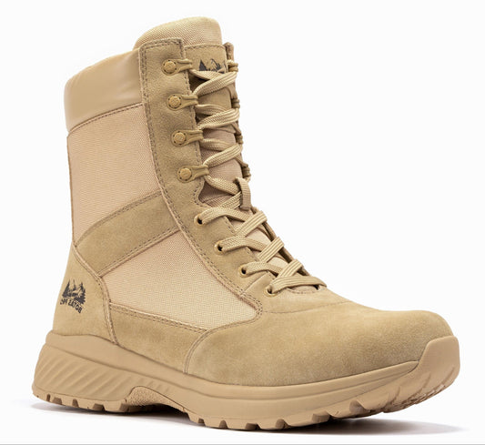 Botas Pro Sand Suede Leather 8 inch Side Zipper Military Tactical Boots BP701