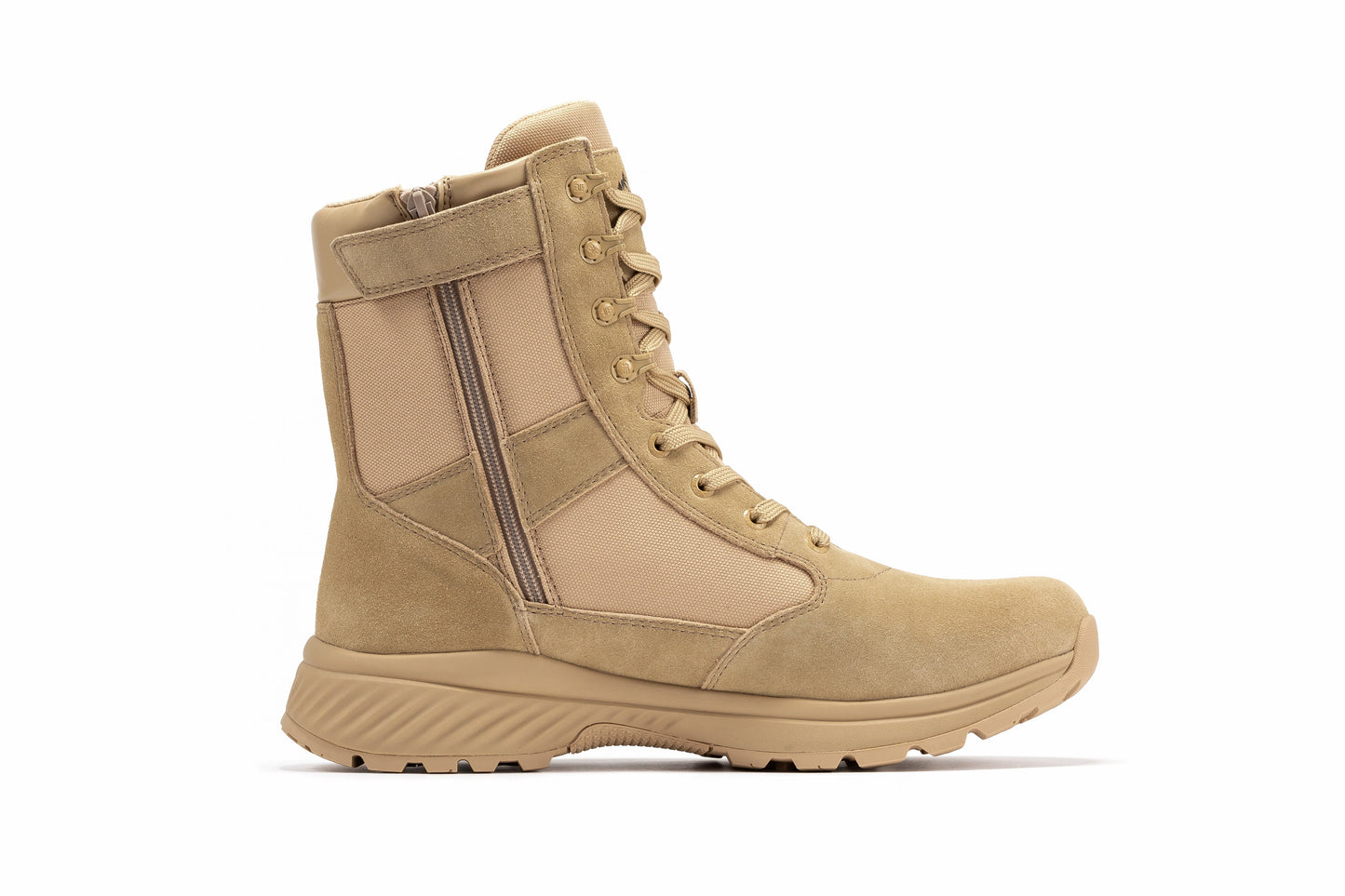 Botas Pro Sand Suede Leather 8 inch Side Zipper Military Tactical Boots BP701