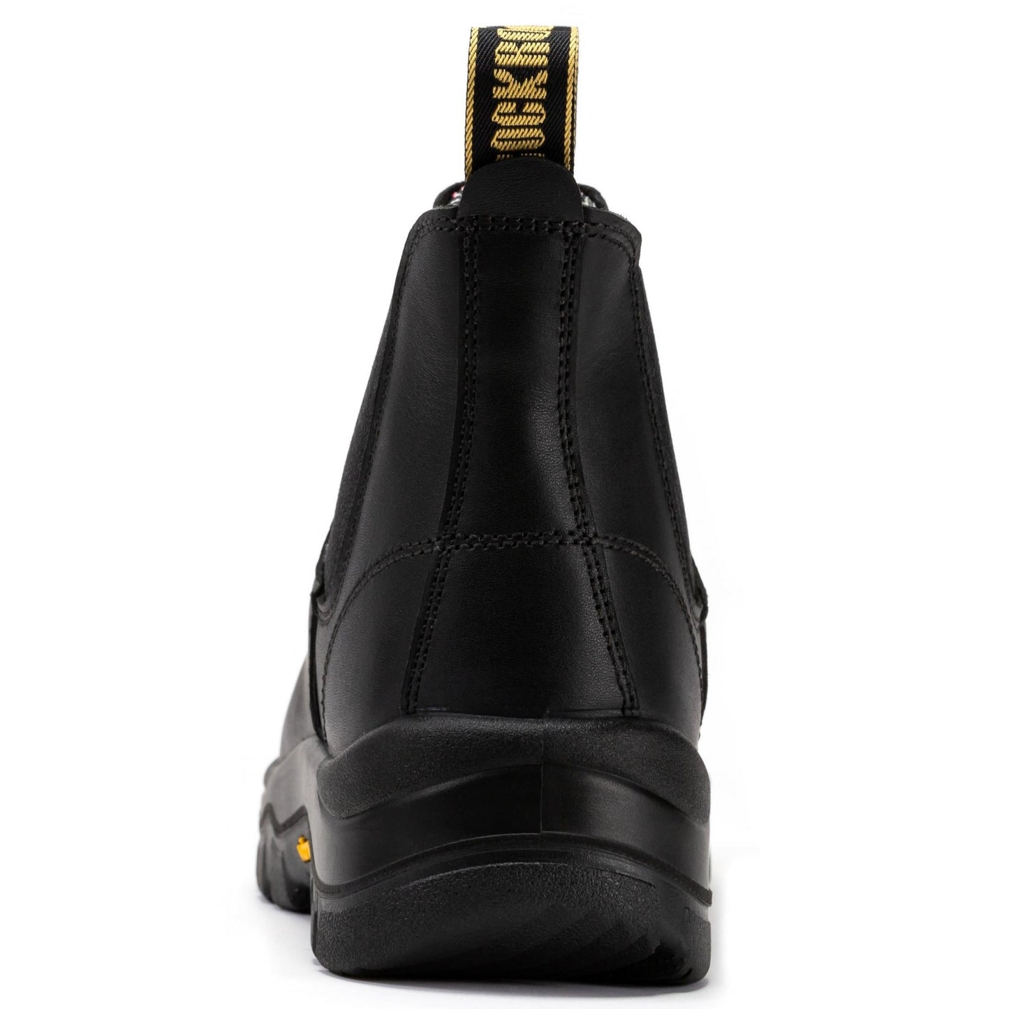Men's Black 6 inch Composite Toe Pull-on Leather Work Boots ROCKROOSTER