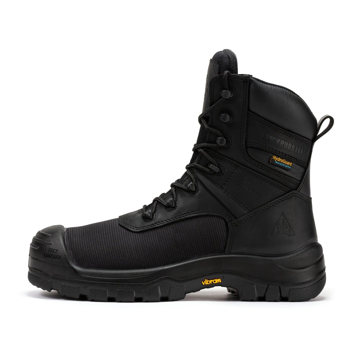 Black Waterproof Composite Toe 8 inch Work Boots ROCKROOSTER