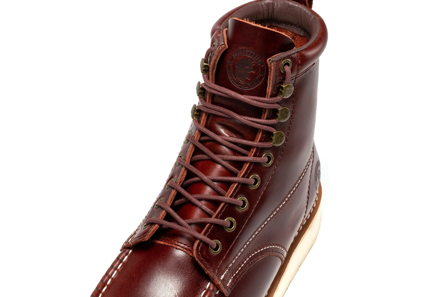 Norwood Cherry Brown Soft Toe 6 inch Wedge Work Boots ROCKROOSTER
