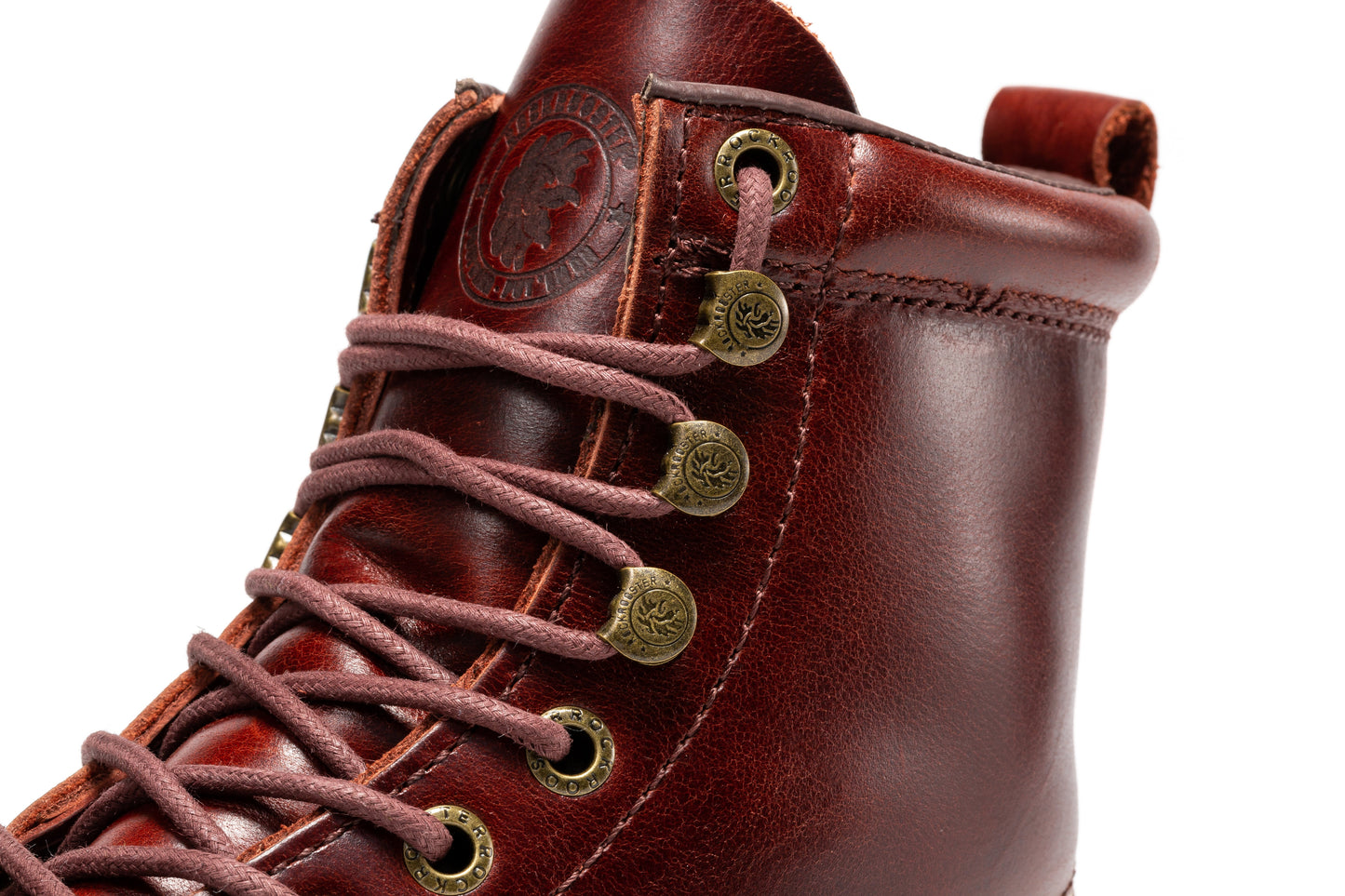 Norwood Cherry Brown Soft Toe 6 inch Wedge Work Boots ROCKROOSTER