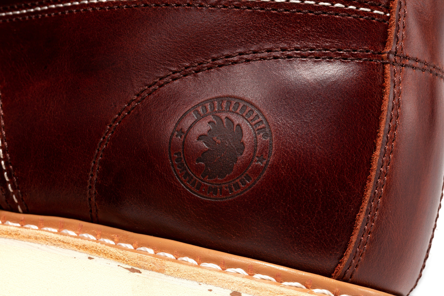 Norwood Cherry Brown Soft Toe 6 inch Wedge Work Boots ROCKROOSTER