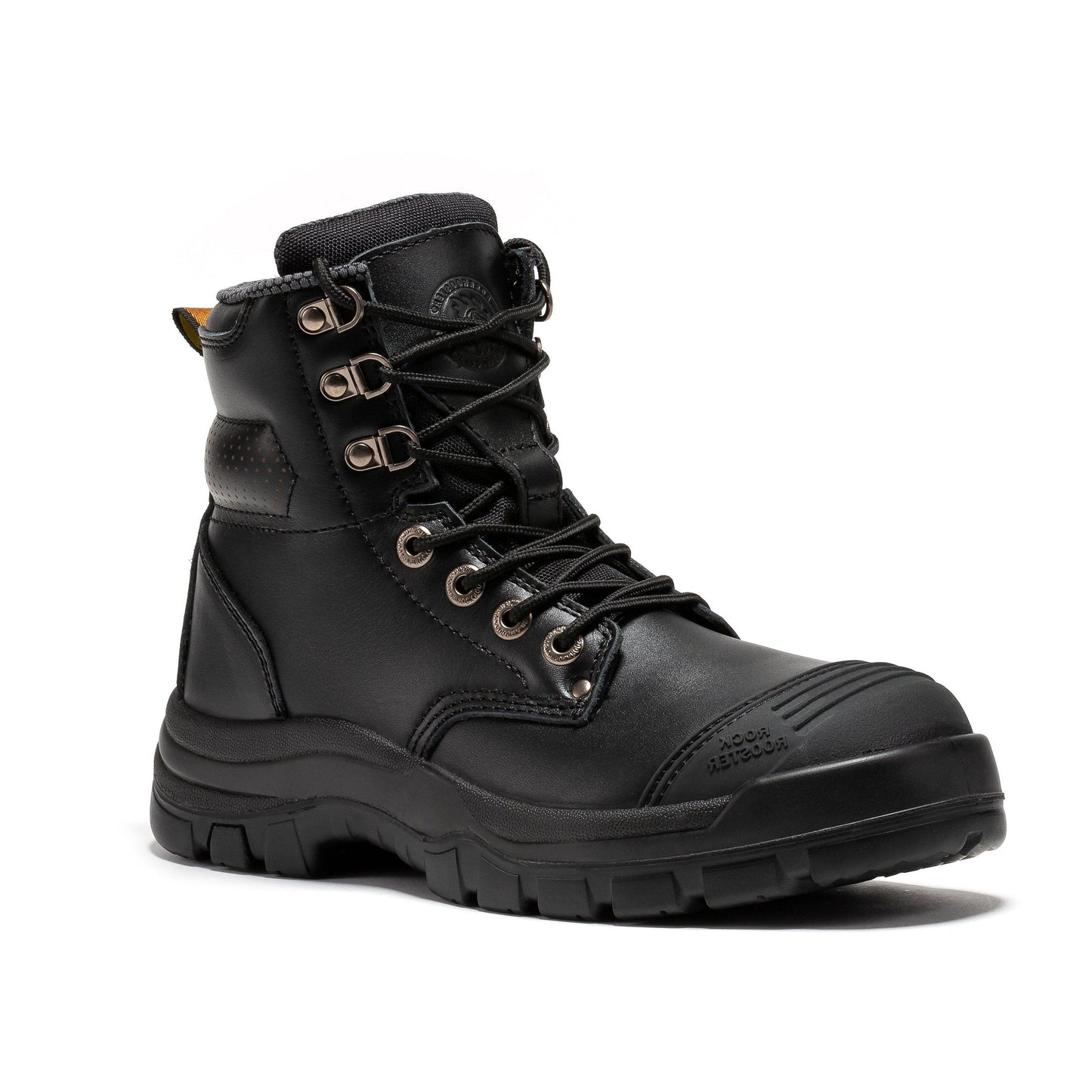 Madison Tan 6 Inch Zip-sided Steel Toe Leather Work Boots ROCKROOSTER