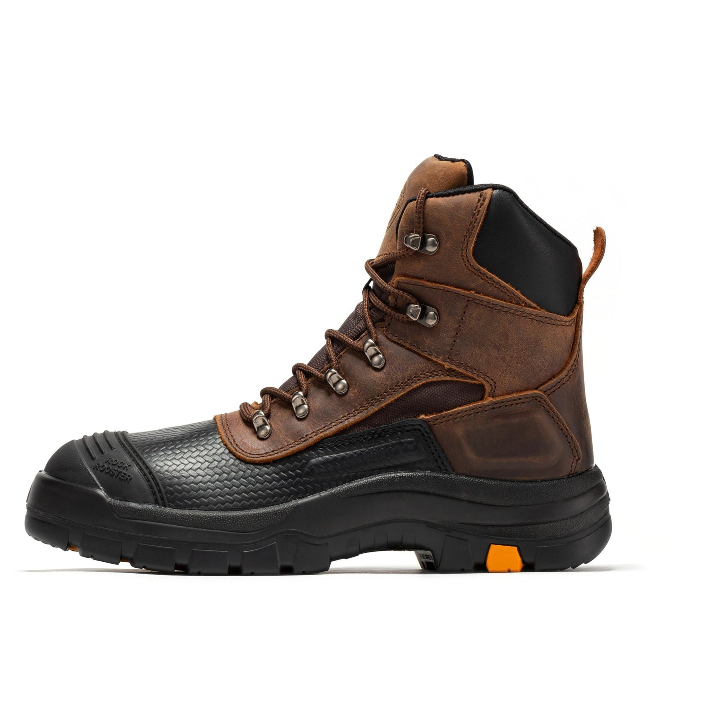 ROCKROOSTER Waterproof Steel Toe Leather Work Boots 6 Inch AK216 Sedona