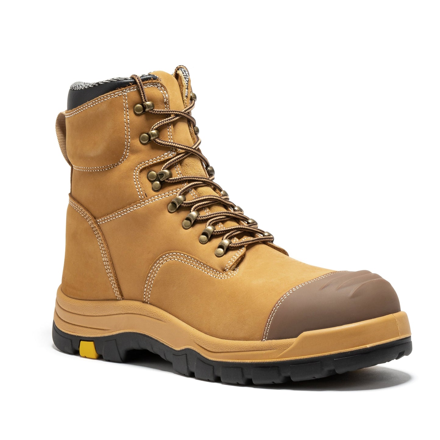 Roslyn Black Composite Toe 7 inch Zip-sided Leather Work Boots ROCKROOSTER