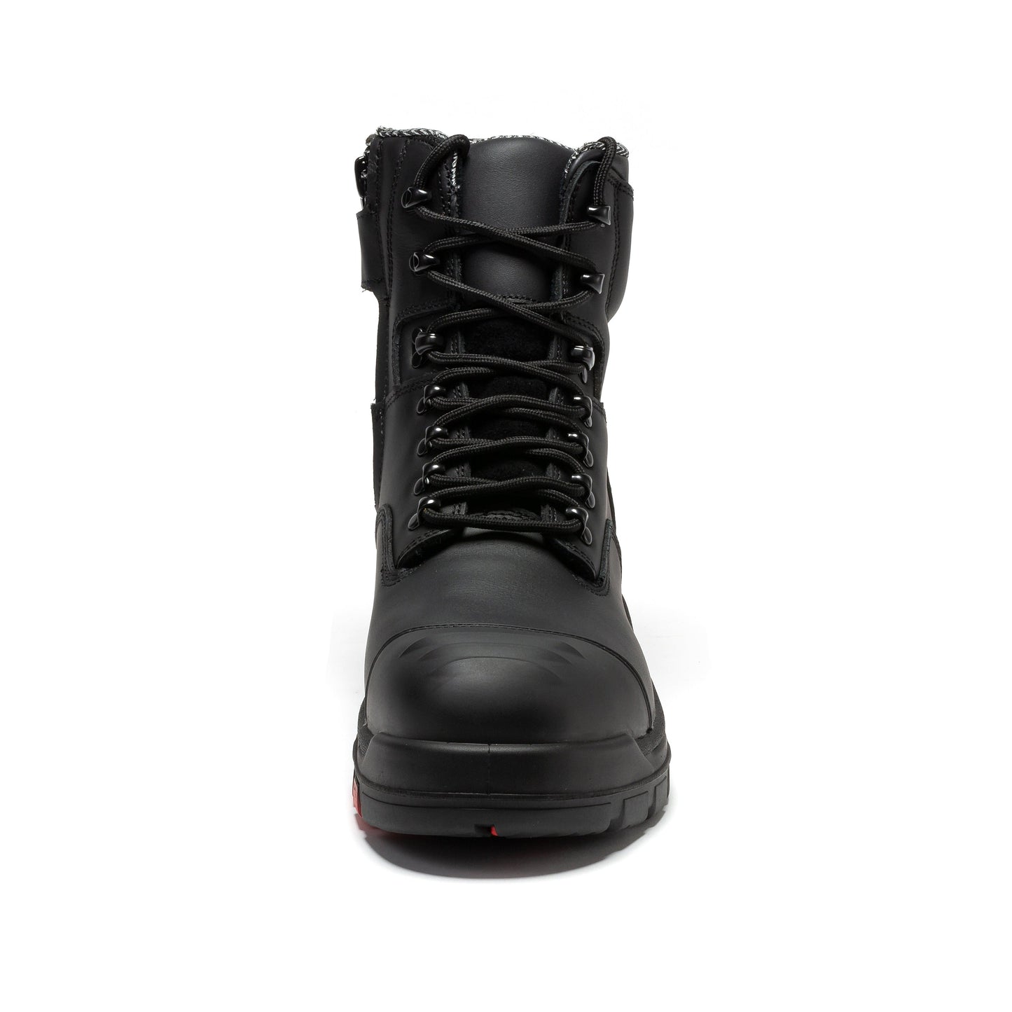 Roslyn Black Composite Toe 7 inch Zip-sided Leather Work Boots ROCKROOSTER