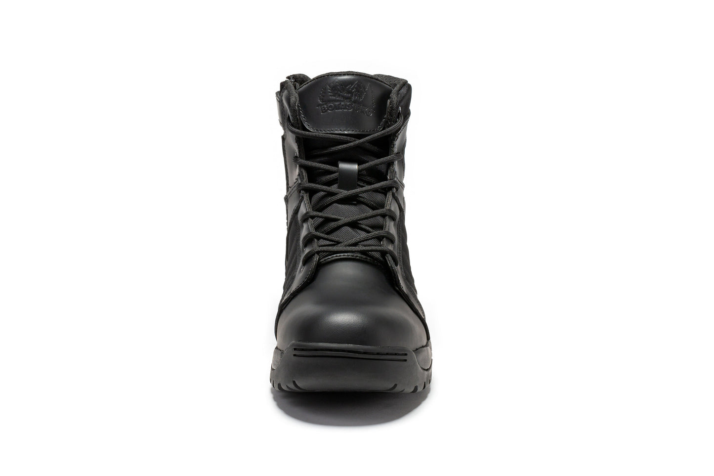 Botas Pro Black 6 inch Side Zipper Rubber Sole Tactical Boots BMP111BK
