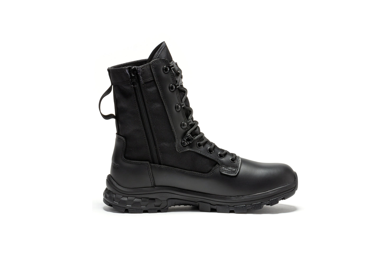 Botas Pro Black 8 inch Side Zipper Military Tactical Boots Rock Rooster