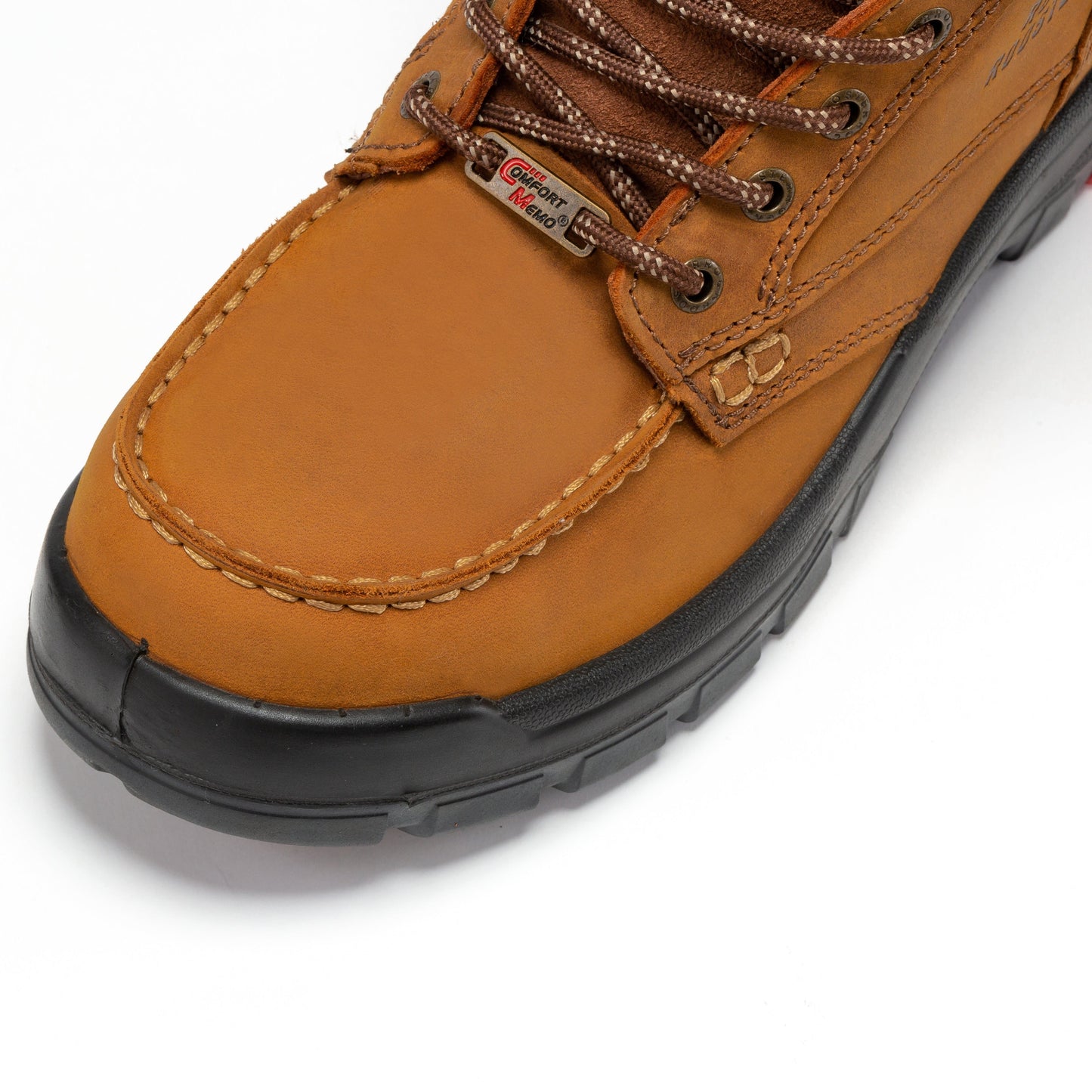 Wide Steel Toe Work Boots 6 inch Rubber Outsole ROCKROOSTER Zumbro