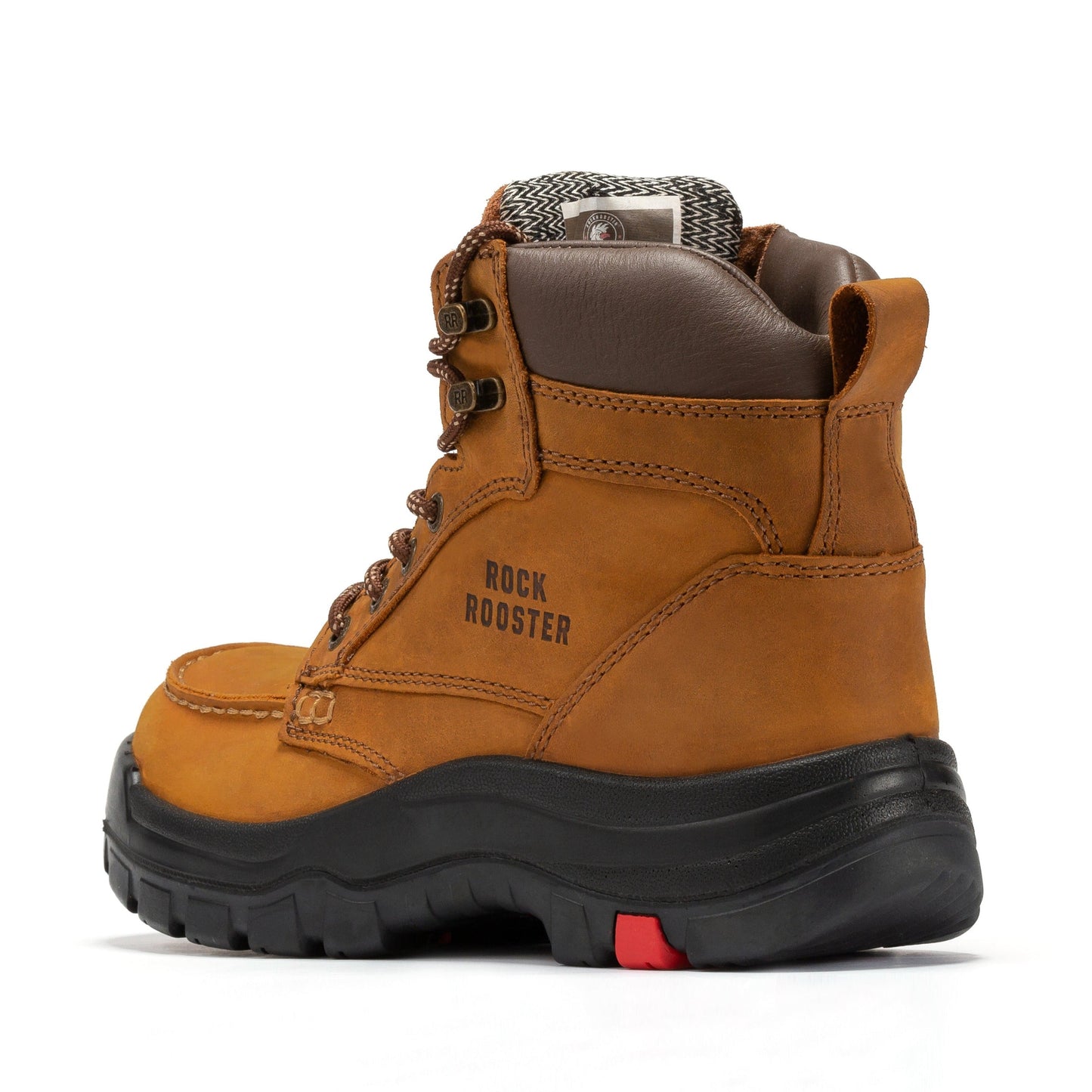 Wide Steel Toe Work Boots 6 inch Rubber Outsole ROCKROOSTER Zumbro