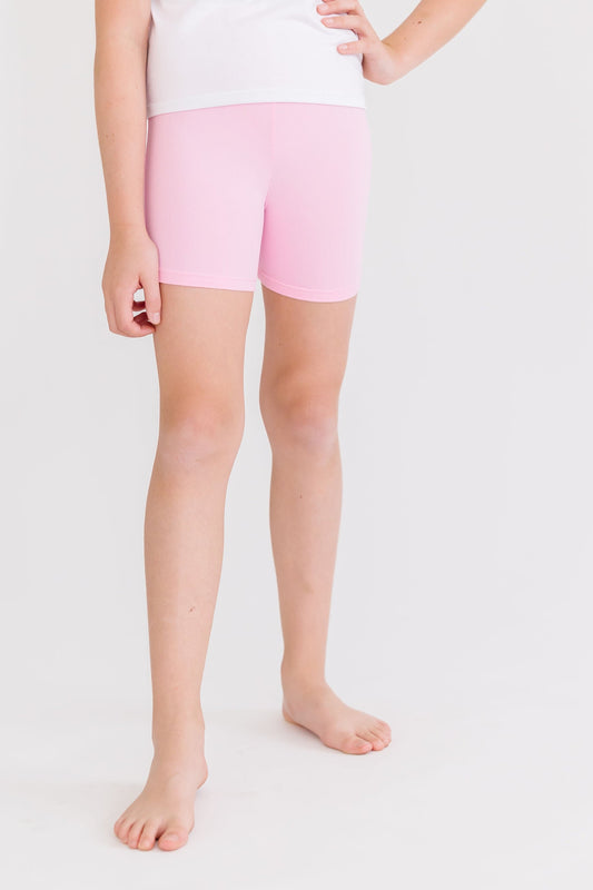 Bubblegum Pink High Waisted Twirl Shorts Mila & Rose