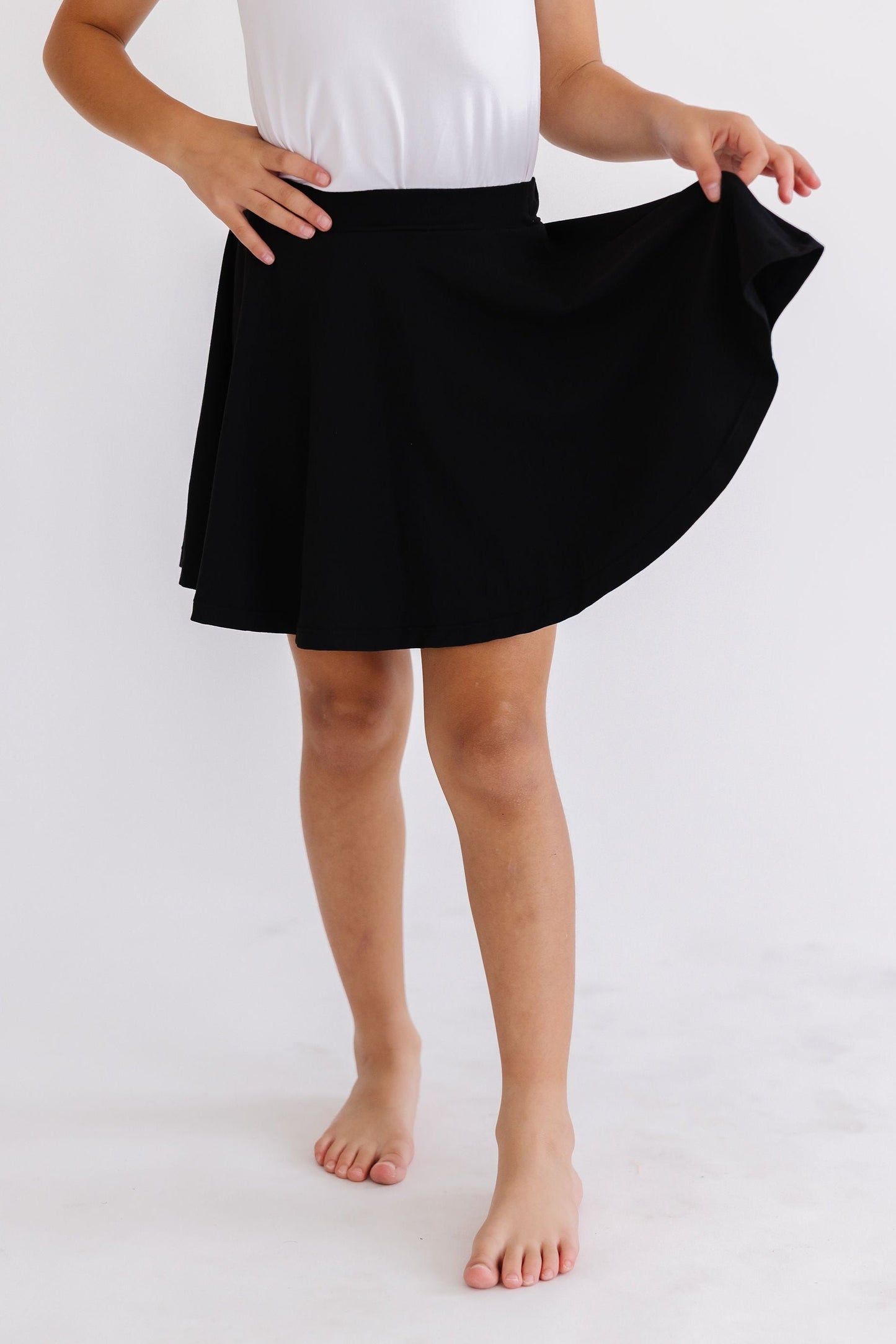 Black Attached Shorts Twirl Skort Mila & Rose