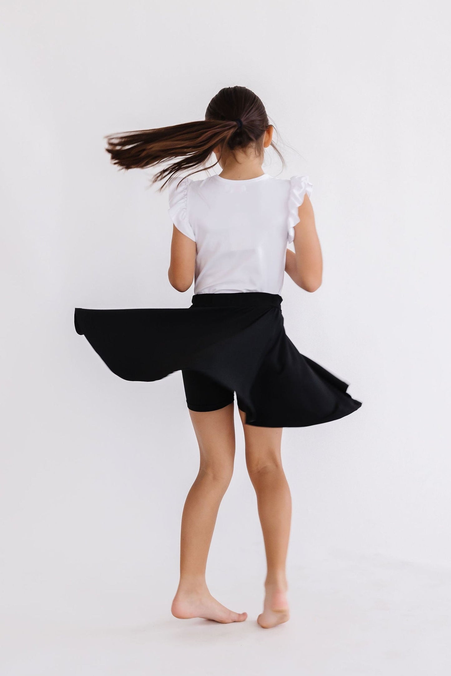 Black Attached Shorts Twirl Skort Mila & Rose