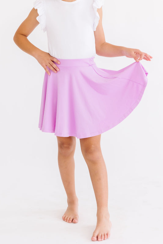 Bright Lilac Twirl Skort with Attached Shorts Mila & Rose