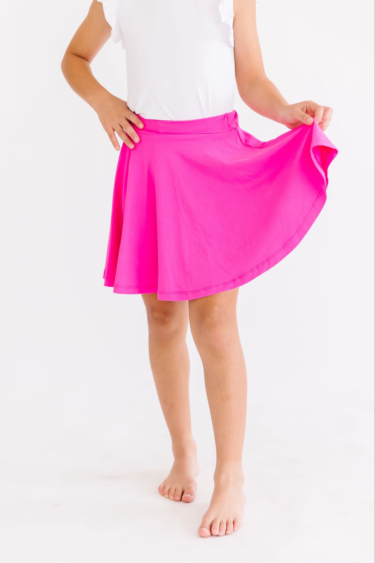 Hot Pink Twirl Skort with Attached Shorts