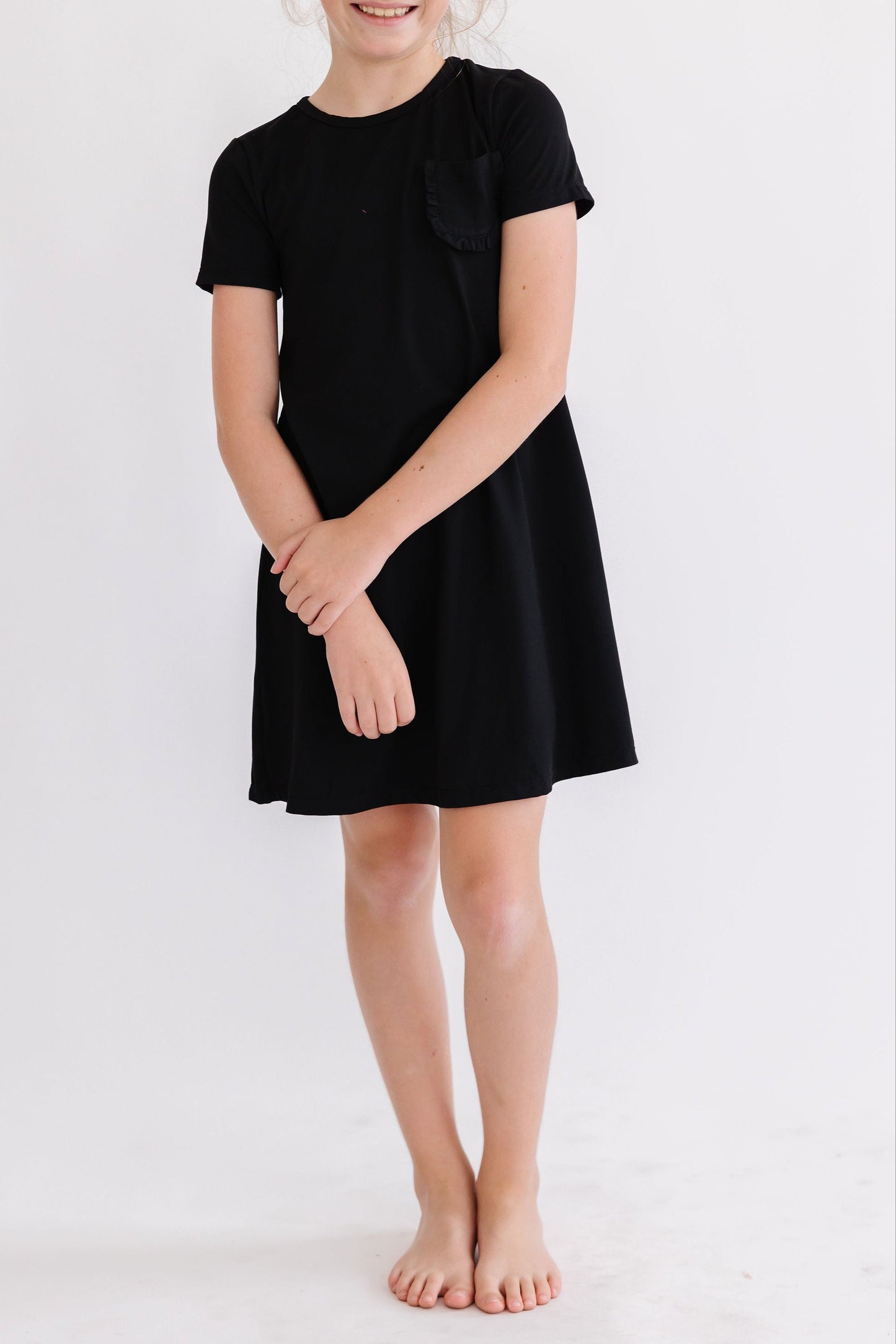 Black T-Shirt Dress Casual Girly Dress