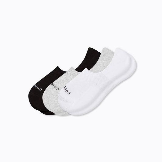 Combed Cotton No Show Socks 3 Pack