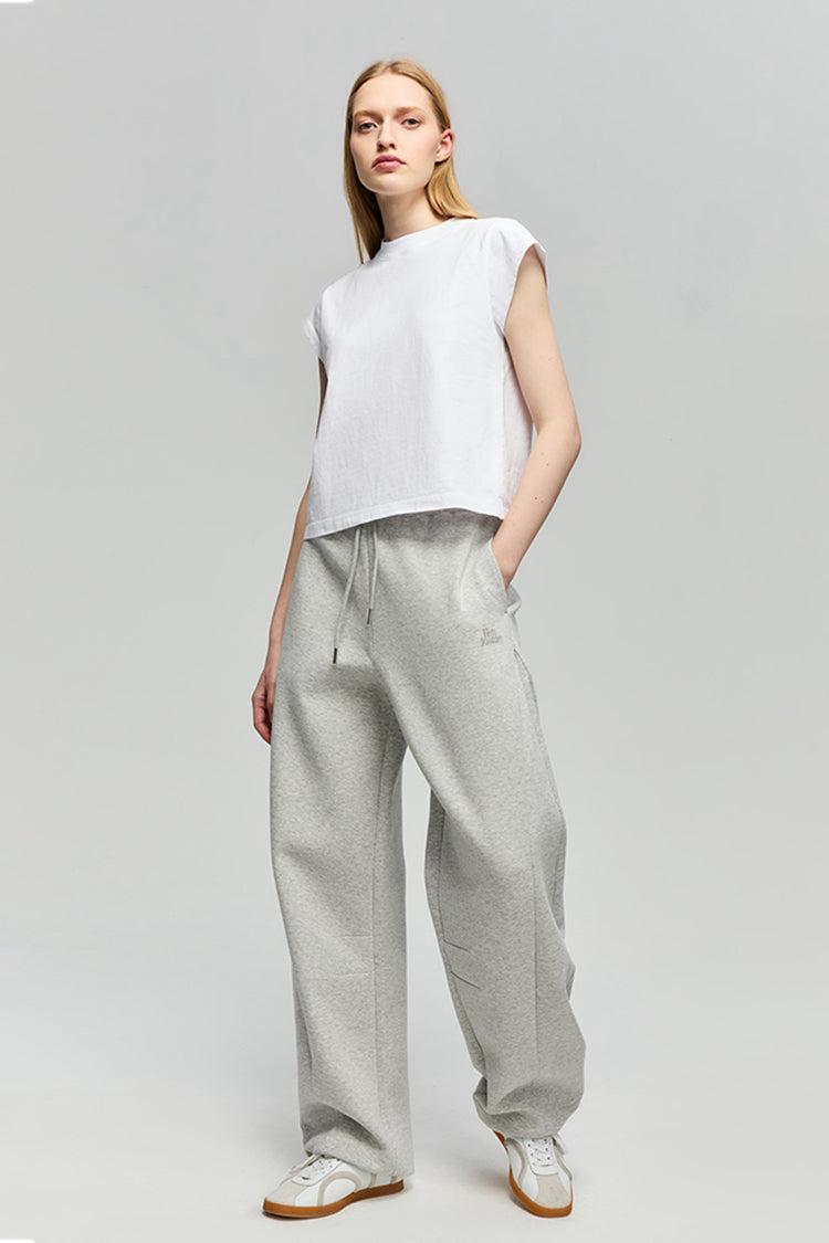 Cloud Flow Cotton Sweatpants Relaxed Wide Leg HJ701