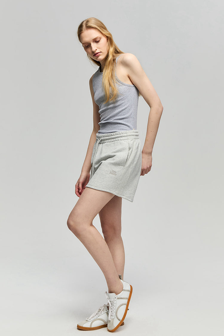 Breeze Cotton Shorts Covered Elastic Waist Drawstring HJ702